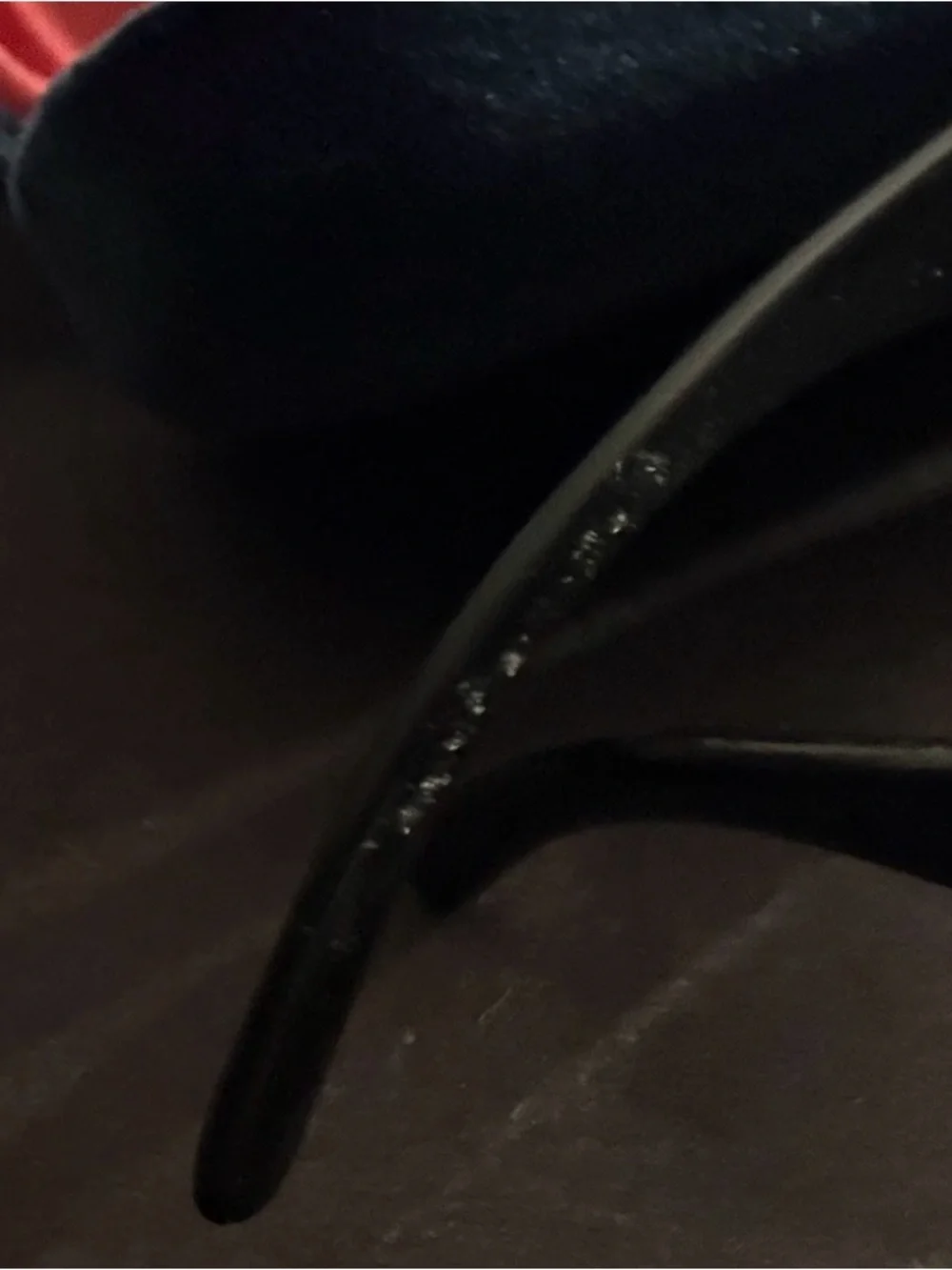 Gucci Black Cat-Eye Sunglasses with Pink Velvet Case and Blue Trim